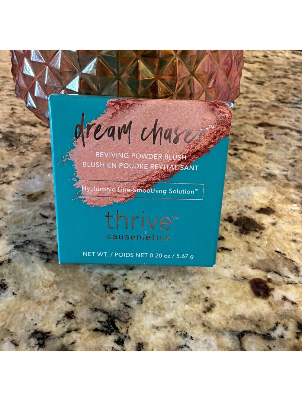 Thrive Cosmetics Dream Chaser Reviving Powder Blush .20 oz  “Destinae”. Vegan